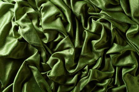 光滑的优雅的绿色的丝缎