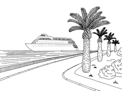 海滨船图片-海滨船素材-海滨船插画-摄图新视界