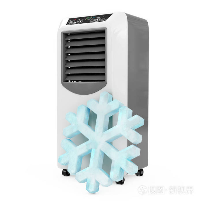 在便携式移动房间空调冰水晶雪花