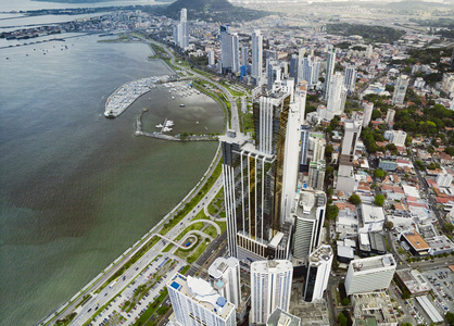 巴拿马巴拿马城鸟瞰图照片