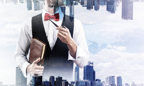 自信企业家图片