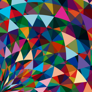 多色抽象明亮的背景与三角形