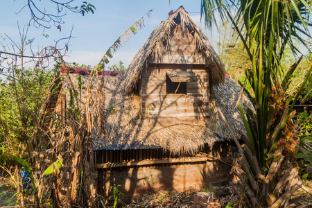 茅草小屋, 一部分的宿舍在 Ometepe 岛, 尼加拉瓜