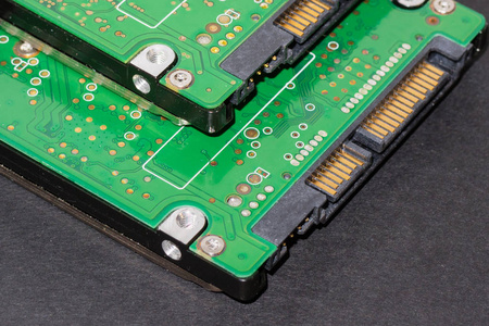 硬磁盘驱动器 sata 控制器照片