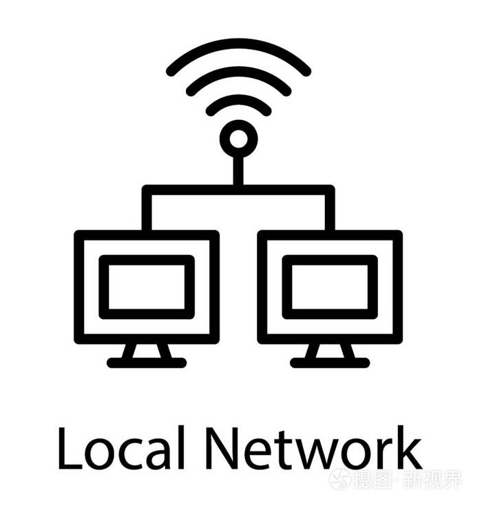 使用热点连接到客户端服务器的服务器插画-正版商用图片0qa3o4-摄图新