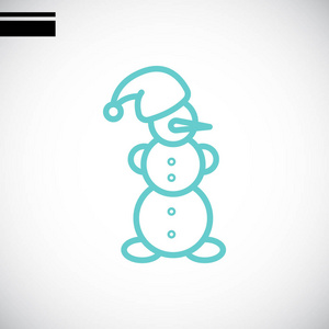 雪人平图标图片