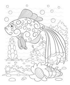 海藻手绘图片-海藻手绘素材-海藻手绘插画-摄图新视界