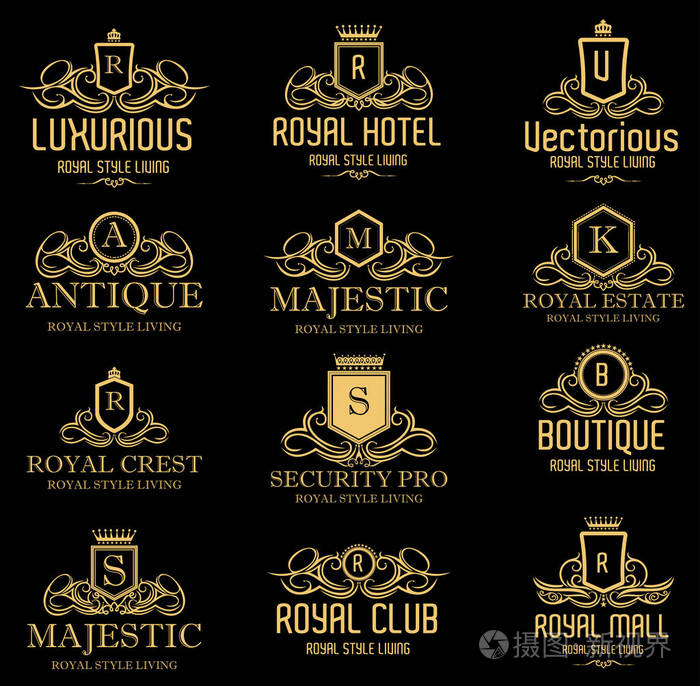 豪华的皇家标志