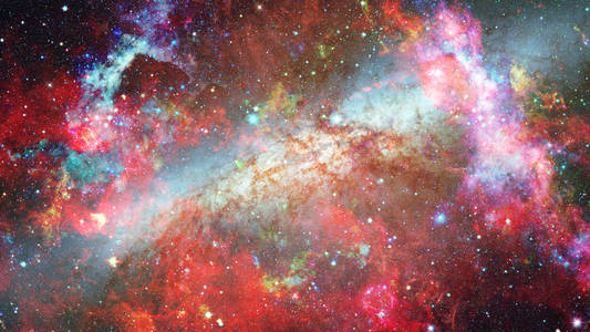 星云，神秘的宇宙深空的星星。这幅图像由美国国家航空航天局提供的元素
