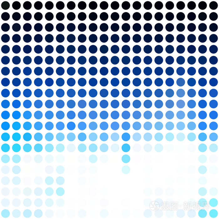 蓝色圆点的背景下,创意设计模板