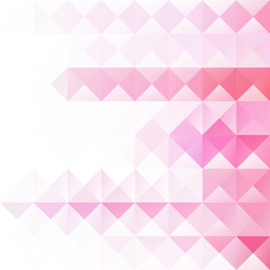 粉红色的网格马赛克背景，创意设计模板