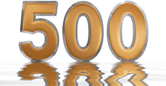 罗马数字 d,quingenti,500,五百,白色上孤立五百美元的美国五百二十 %