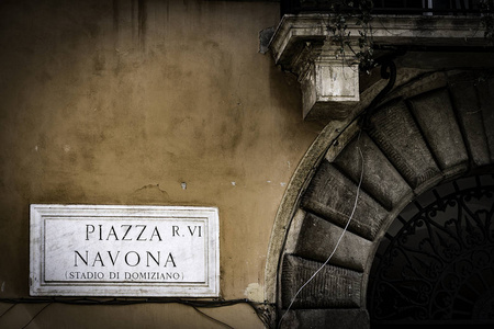 板的纳沃纳广场，意大利罗马