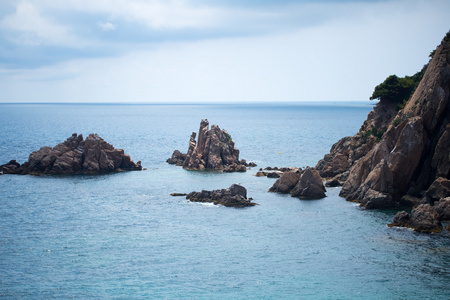 大海 阳光和岩石