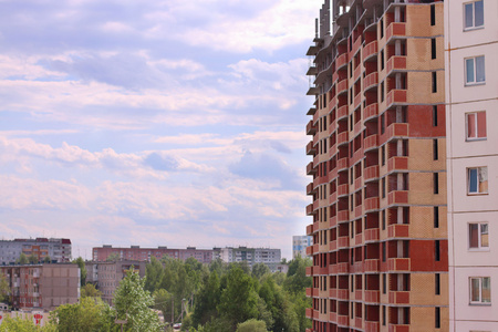 在建的住宅建筑和建筑