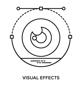 眼球简报的矢量视觉效果图标图片