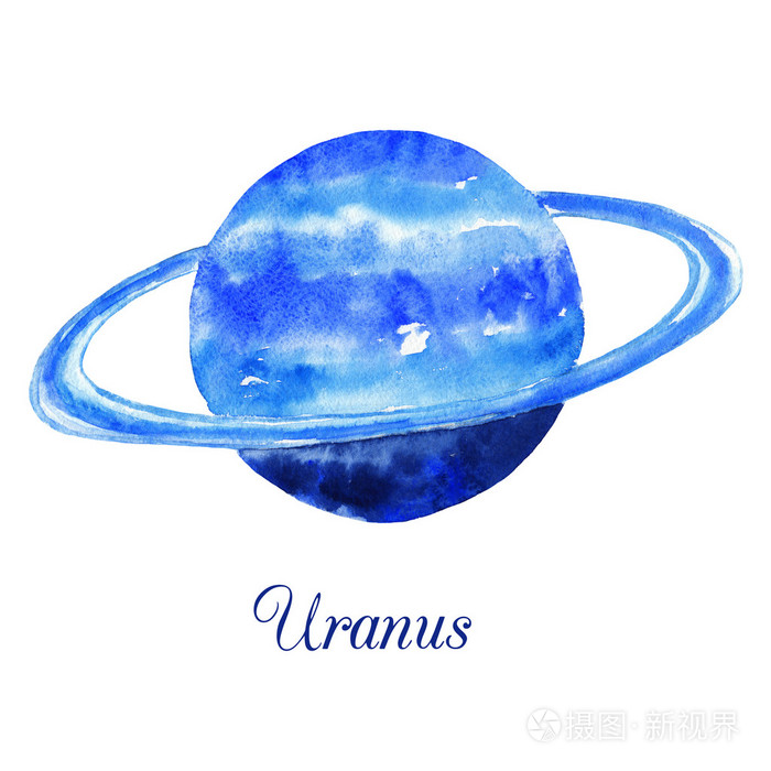 天王星星简笔画图片