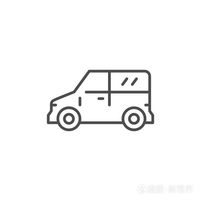迷你车线图标插画-正版商用图片0qb940-摄图新视界