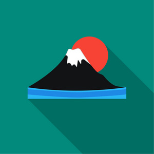 富士山卡通图片