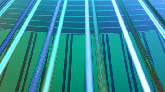 抽象绿色亮点, 3d 计算机渲染玻璃表面的辉煌一代
