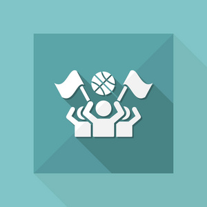 运动的支持者-图标照片