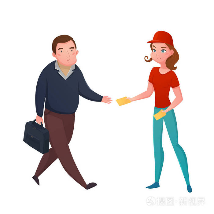 街头传单宣传矢量图