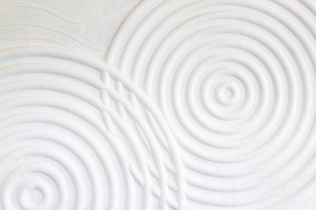 抽象波浪的装饰性白水泥墙背景