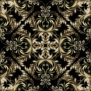 无缝俄罗斯花卉图案图片