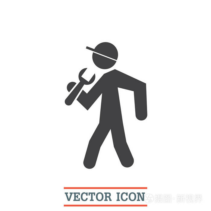 工人用扳手图标
