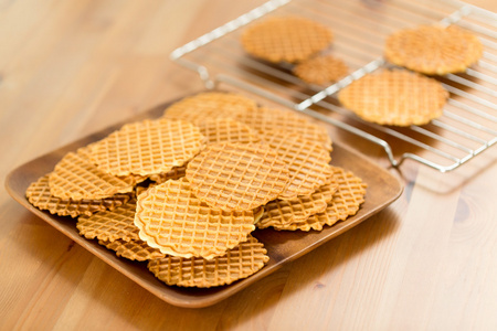 脆皮自制 Pizzelle 饼干