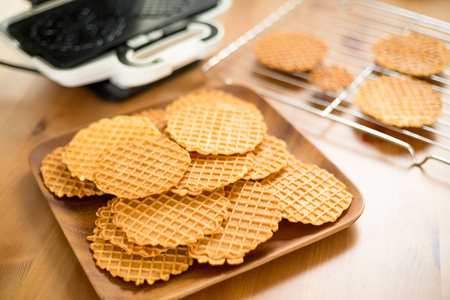 脆皮自制 Pizzelle 饼干