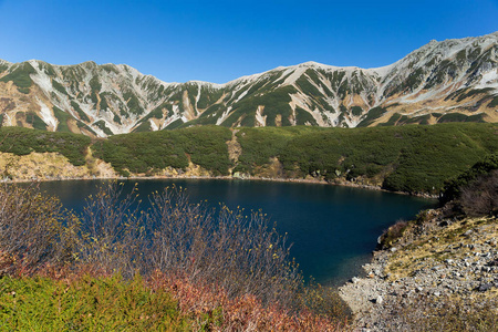 Mikuri 池塘在立山