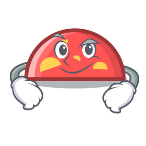 傻笑半圆字卡通风格矢量插画照片