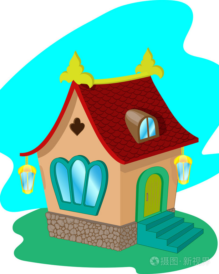 卡通童话房子