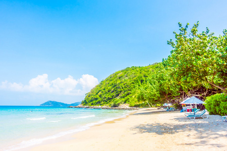 美丽的热带海滩和海景观