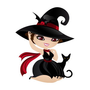 可爱卡通女巫图片