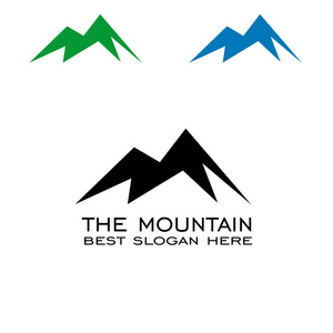 珠穆朗玛峰矢量图片