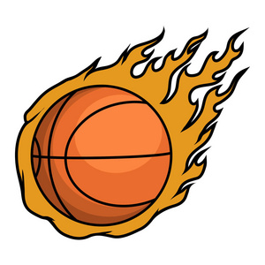 矢量图像篮球火照片