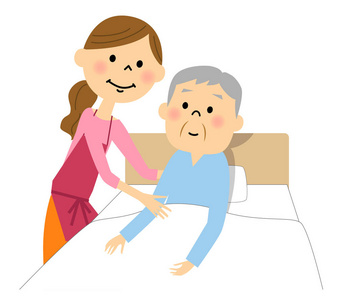 老人领取护理照片