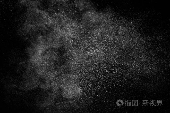 粉末爆炸.抽象的灰尘覆盖纹理