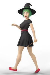 女巫梳理图图片