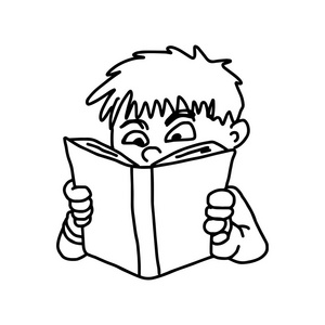 素描一本书图片