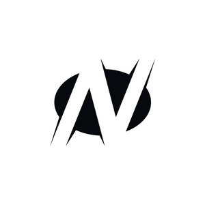 现代单字母 N 徽标