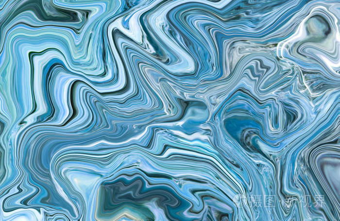 彩色大理石表面.多色大理石图案的混合曲线.抽象模式