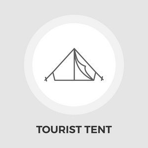 旅游帐篷矢量图标