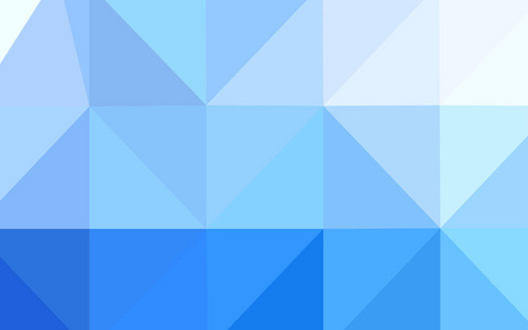 浅蓝色矢量抽象马赛克背景。优雅明亮的多边形插图与渐变。设计的新纹理