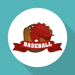 棒球设计 运动和用品图