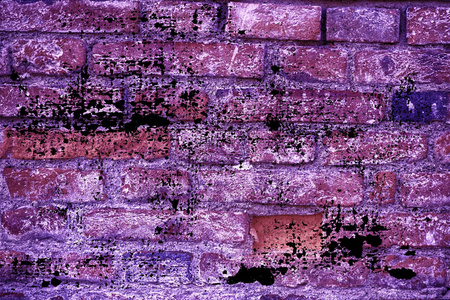 肮脏的超紫色砖墙纹理, 水泥背景的网站或移动设备