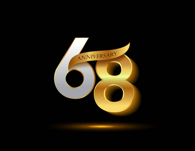 68年银金周年纪念标志, 装饰背景