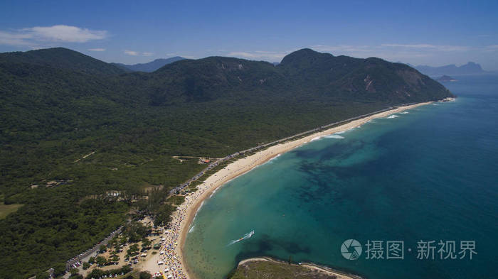 天堂海滩, 美丽的海滩, 世界各地的美妙的海滩, Grumari 海滩, 里约热内卢, 巴西, 南美巴西更多的选项在我的投资组合